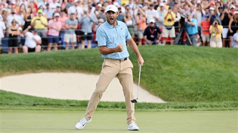 yesterday's golf tournament|Scheffler wins Memorial to claim fifth title of 2024 .